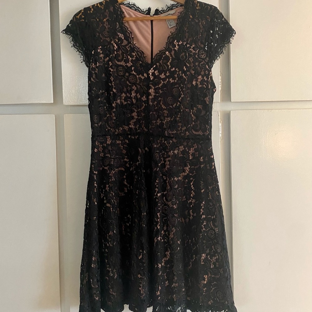 H&M Beautiful Black Lace Cocktail Dress